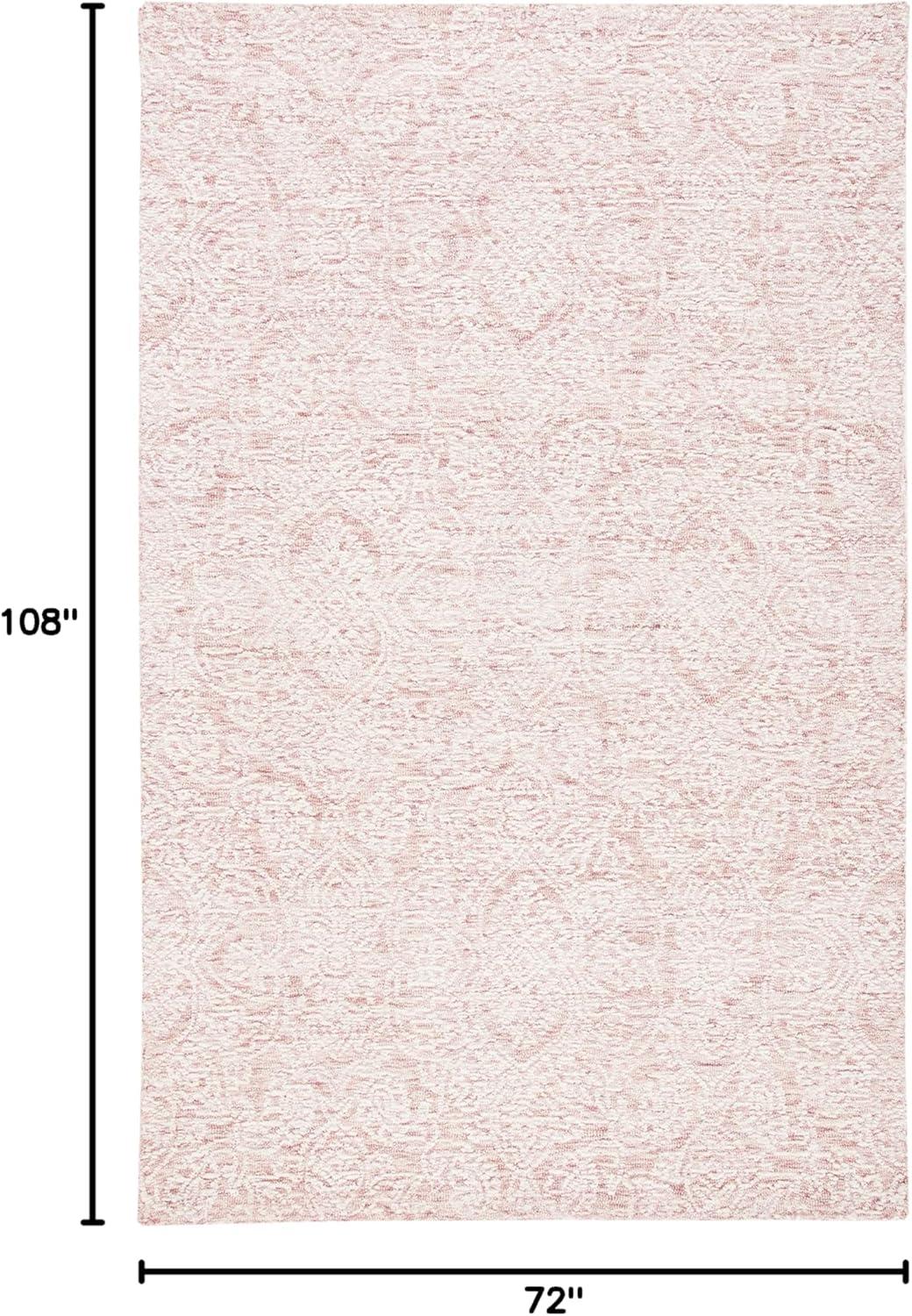 Metro MET998 Hand Tufted Indoor Area Rug - Pink/Ivory - 6'x9' - Safavieh