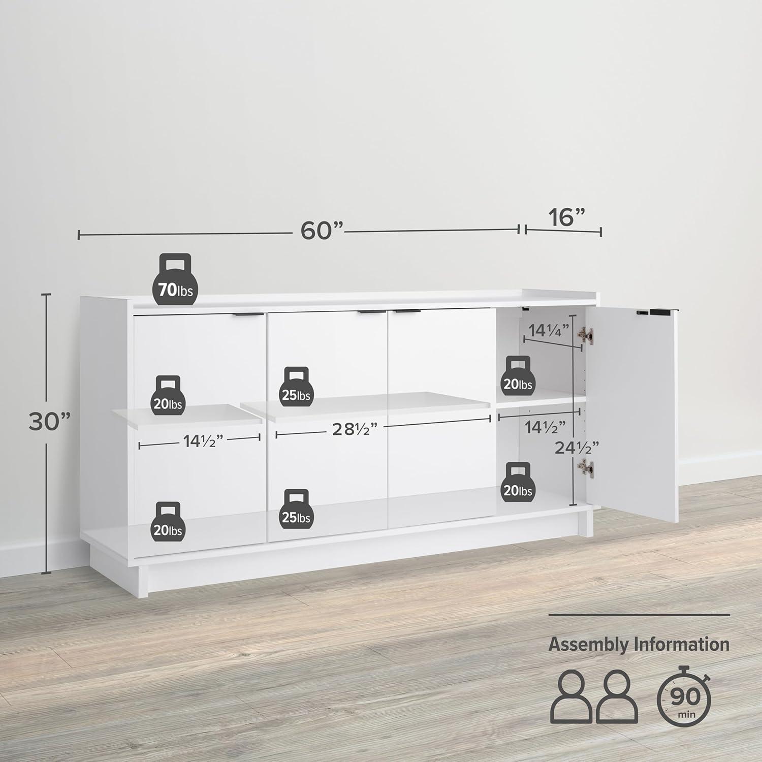 Wade Logan® Chaunta 60" Wide Sideboard