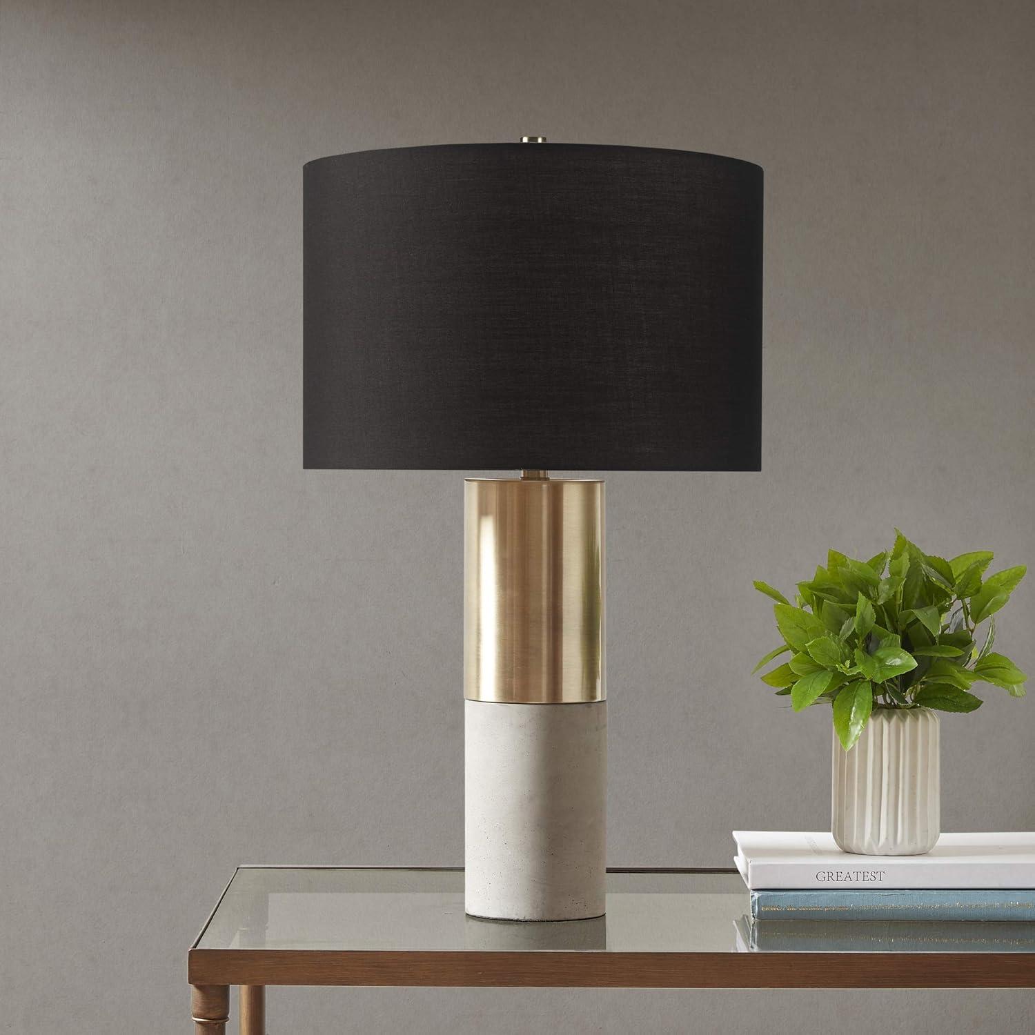 Hampton Hill Fulton Metal and Concrete Table Lamp