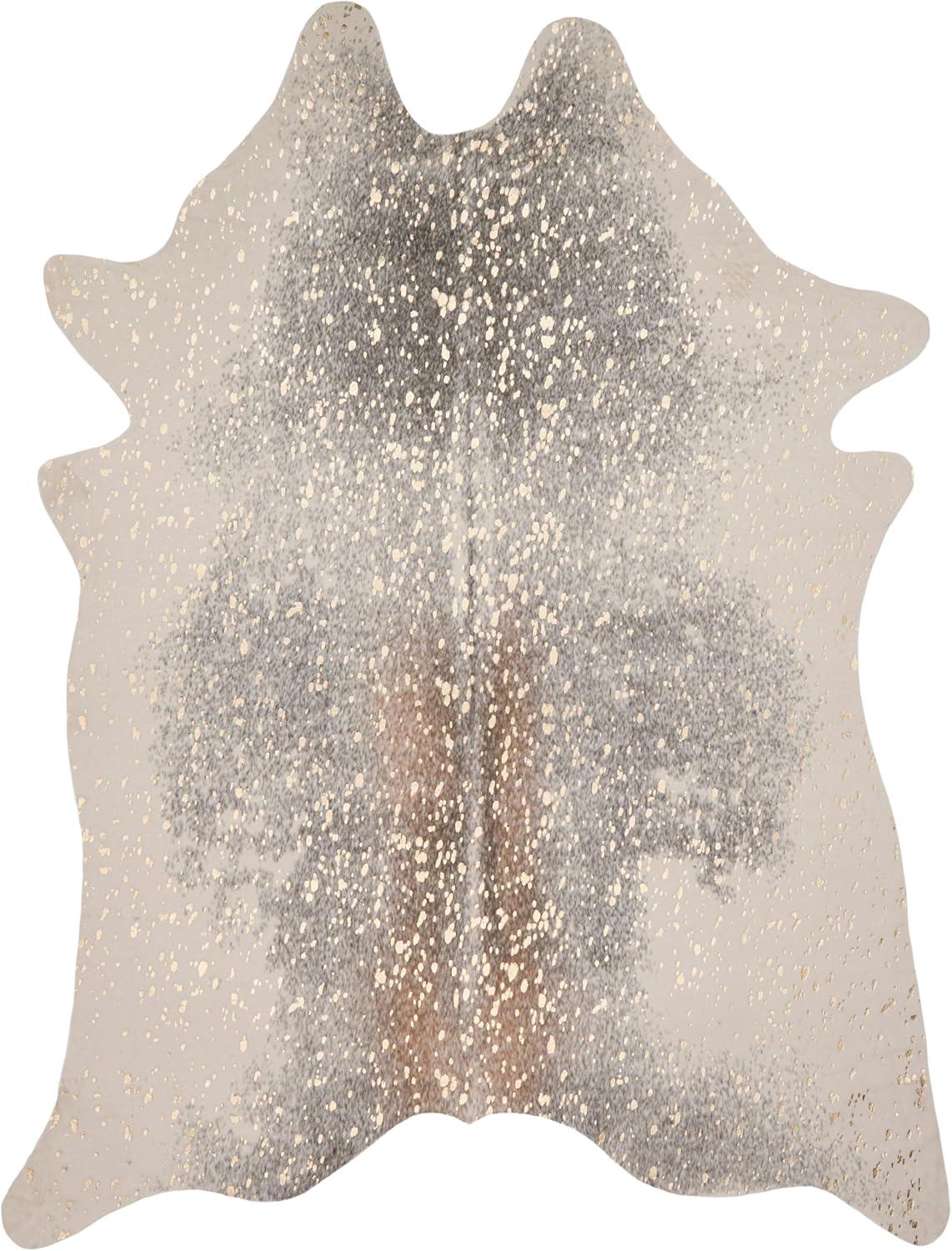 Loloi II Bryce Faux Cowhide Walnut / Champagne Area Rug