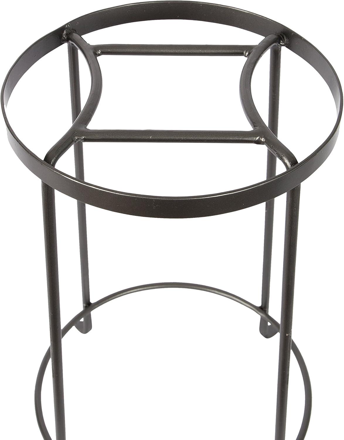 Achla Designs FB-32 Argyle III Wrought Iron Plant Stand, 18" H, Graphite