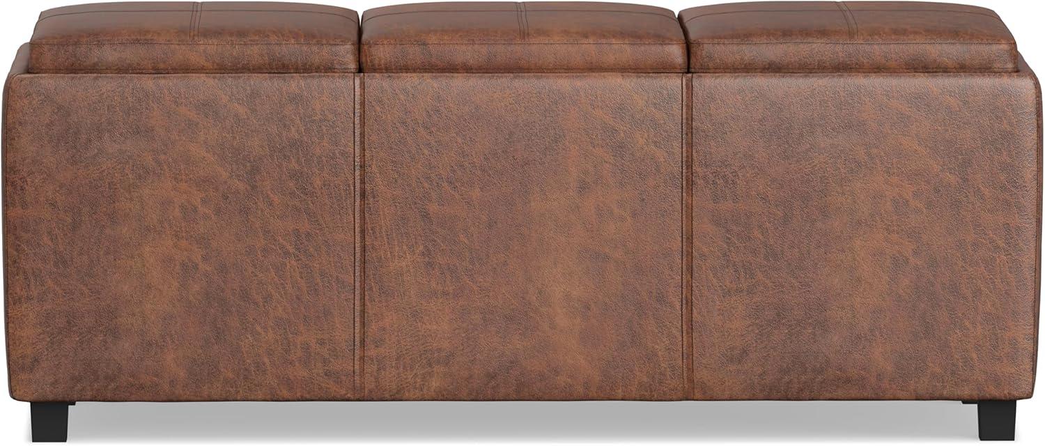 Simpli Home Avalon Extra Large Storage Ottoman Bench,Assembled