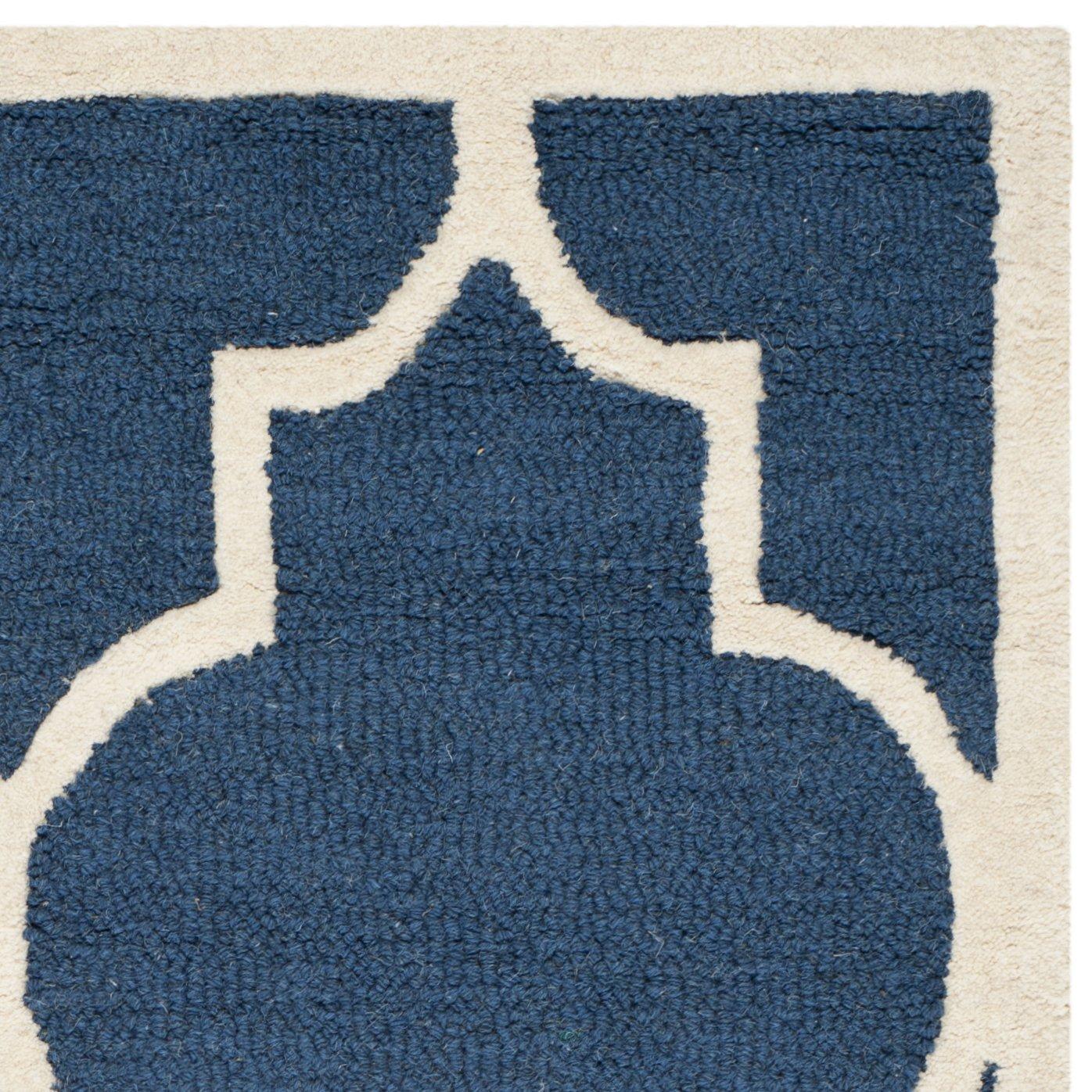 Cambridge CAM134 Tufted Indoor Area Rug - Navy/Ivory - 5'x8' - Safavieh