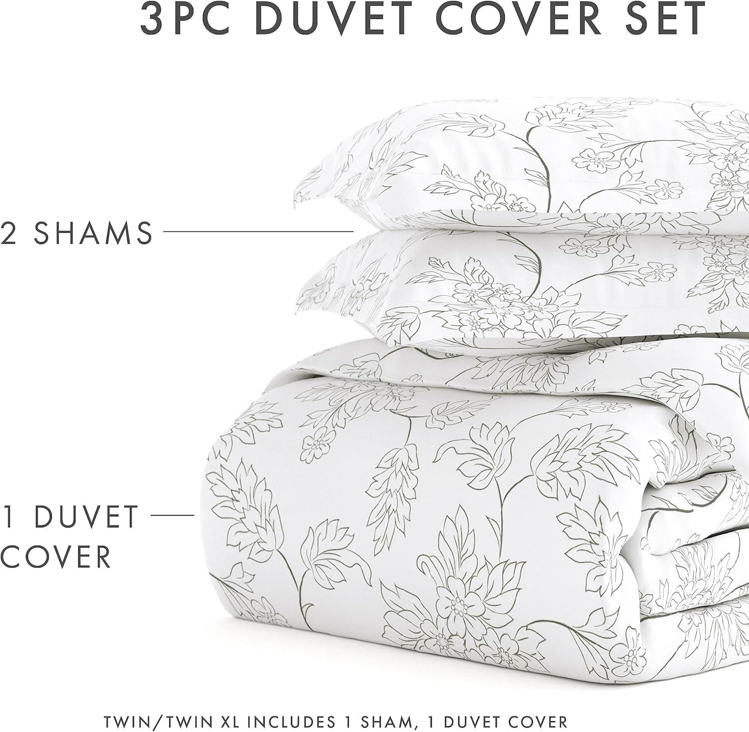 Simply Soft Vine Pattern Duvet Cover Set