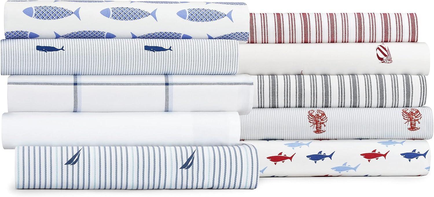 Nautica Printed Cotton Percale Sheet Sets