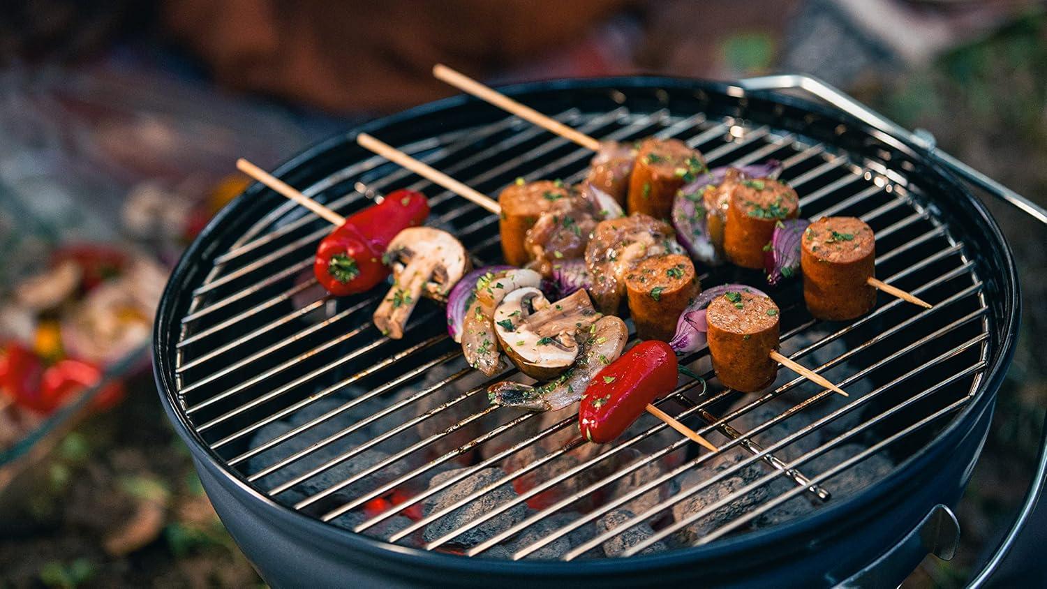 Slate Blue 14-Inch Portable Charcoal Kettle Grill