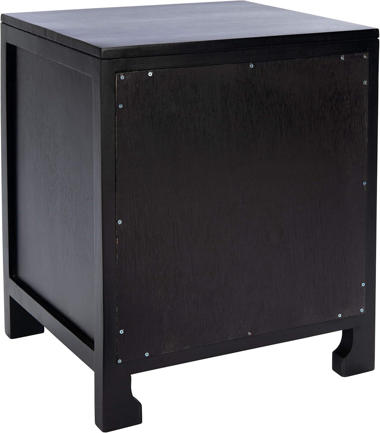 Miya 1 Drawer Nightstand - NST5012 - Black/Natural - Safavieh
