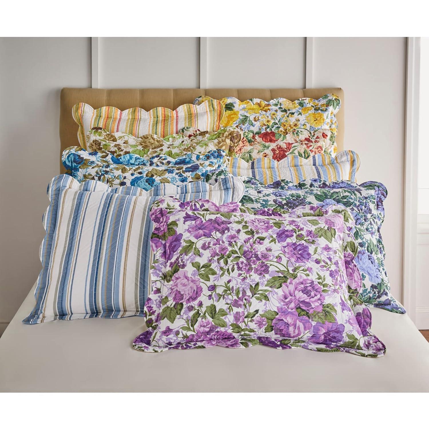 BrylaneHome Florence Sham - Standard, Dandelion Yellow