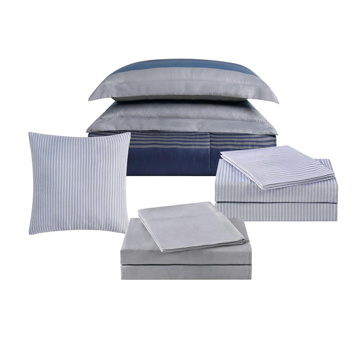 Style 212 Style 212 Carlyle Polyester Channel Striped Comforter Set