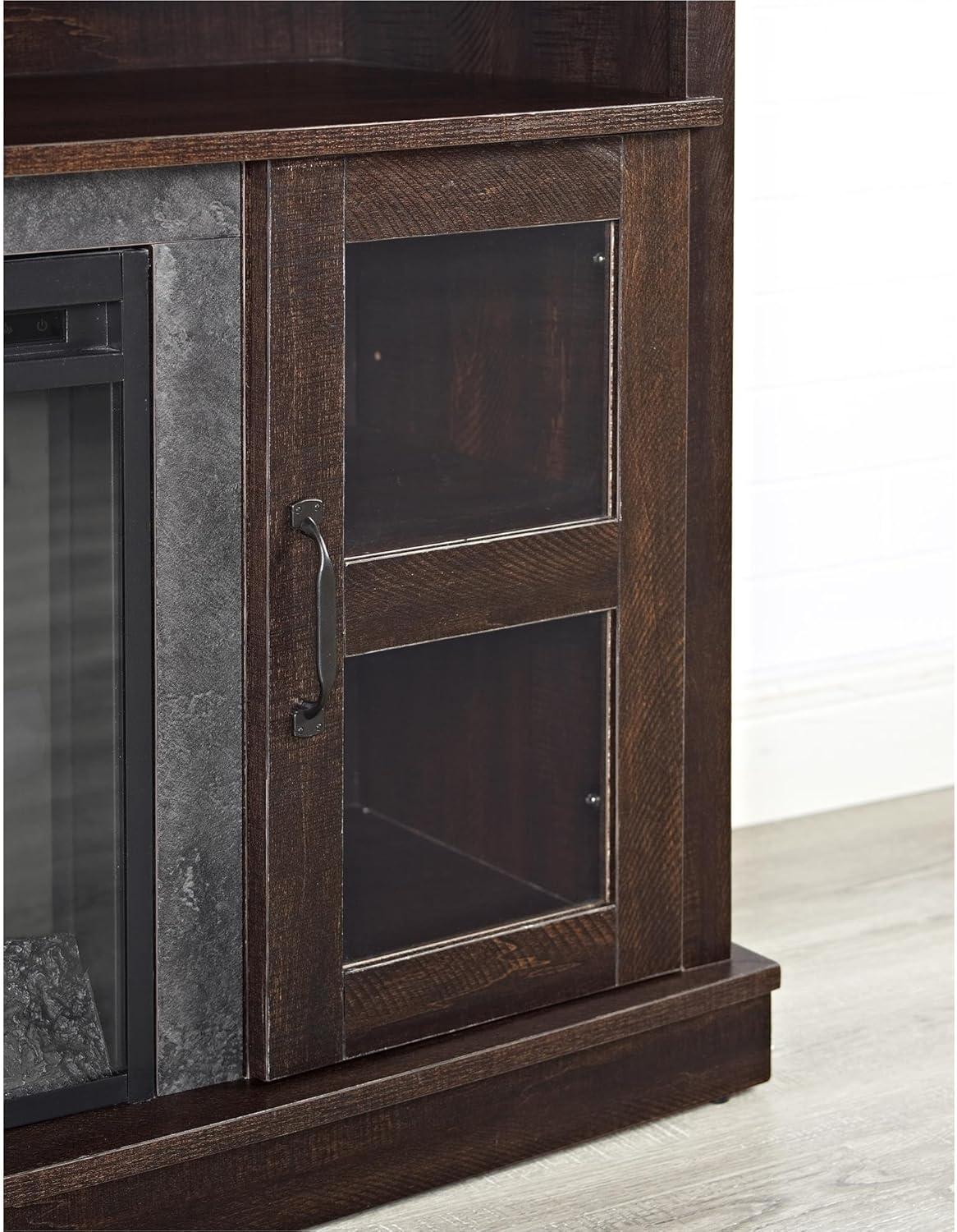 Ameriwood HomeBarrow Creek Fireplace Console with Glass Doors