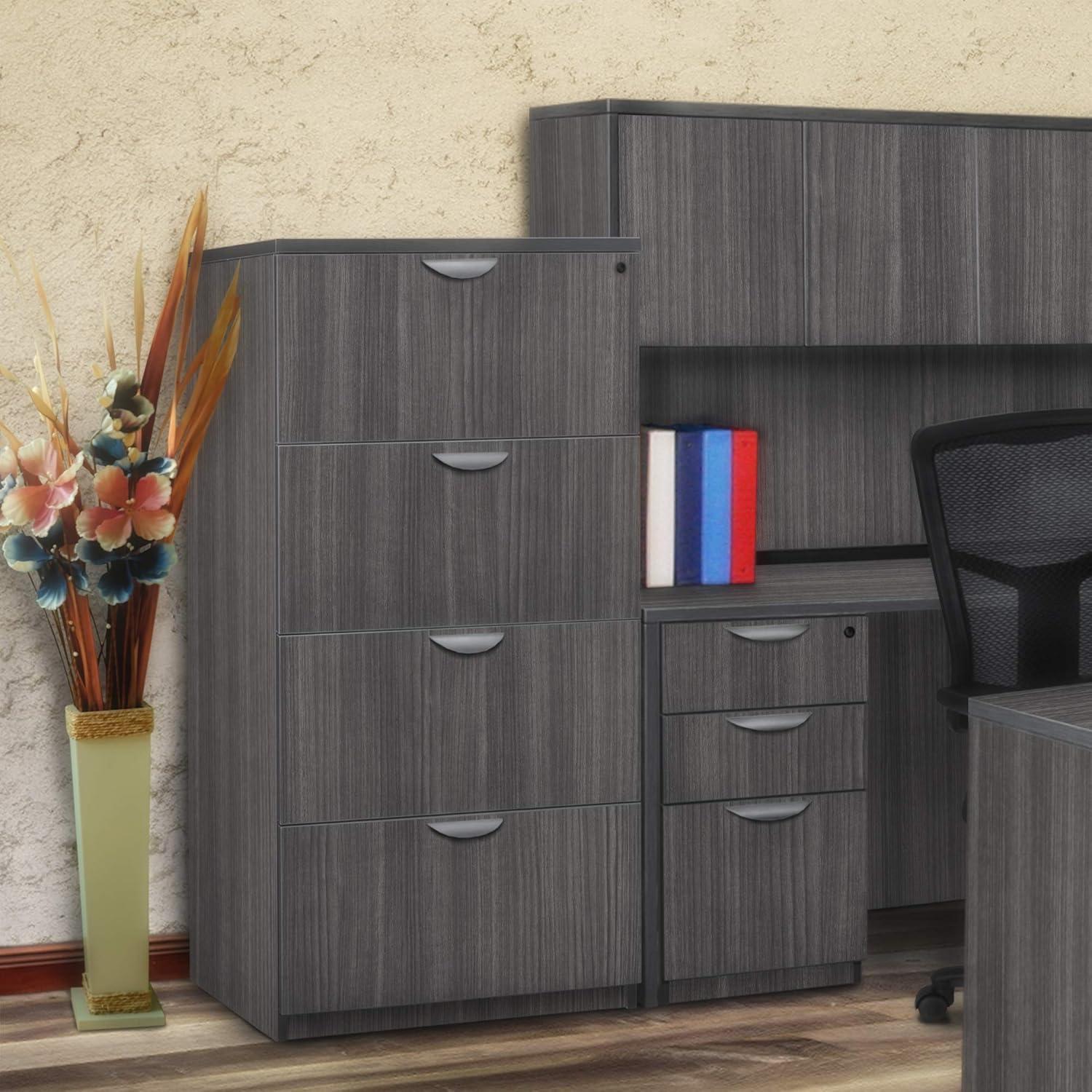 Legacy 4-Drawer Lateral File- Ash Grey