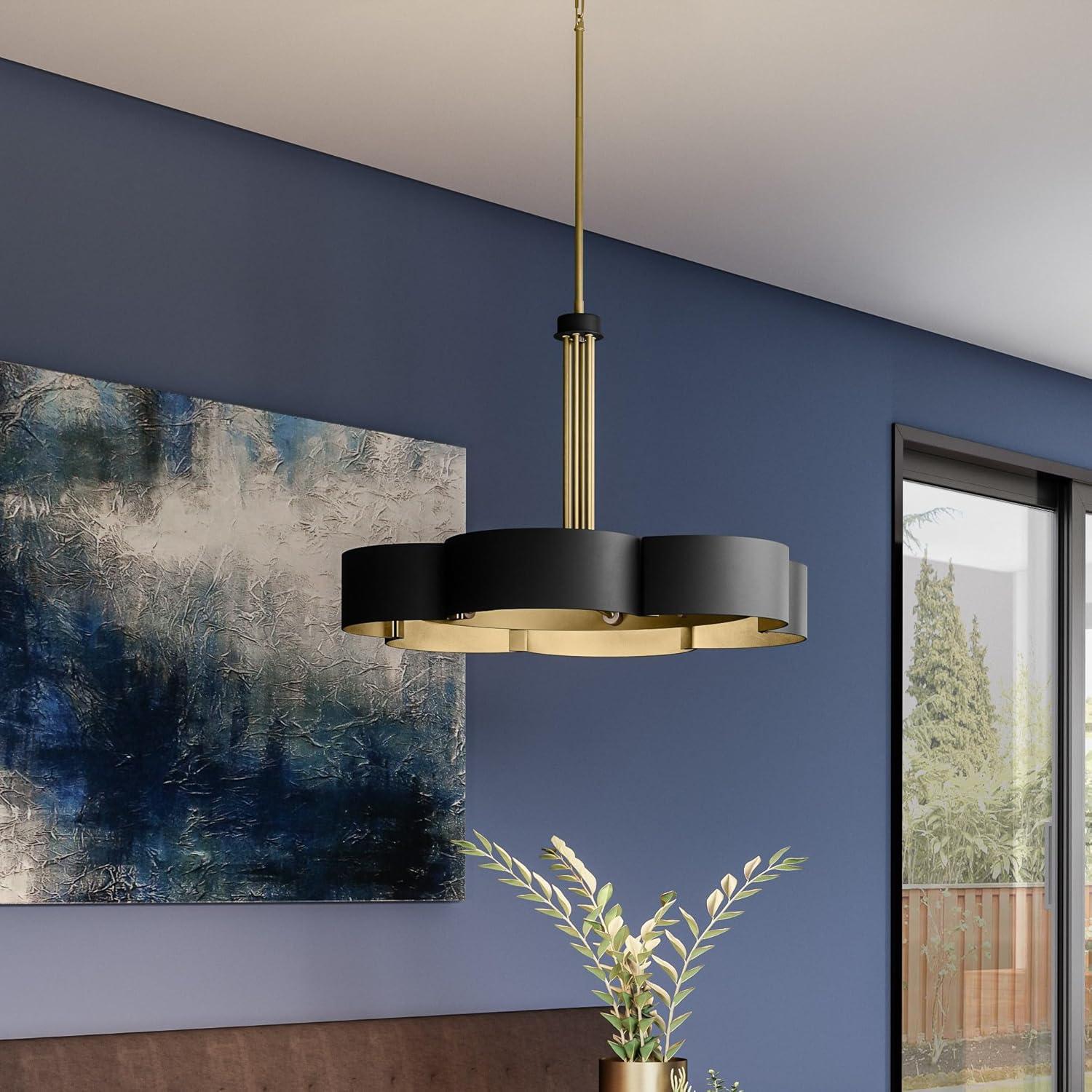 Quoizel Lighting Balsam 6 - Light Chandelier in  Matte Black