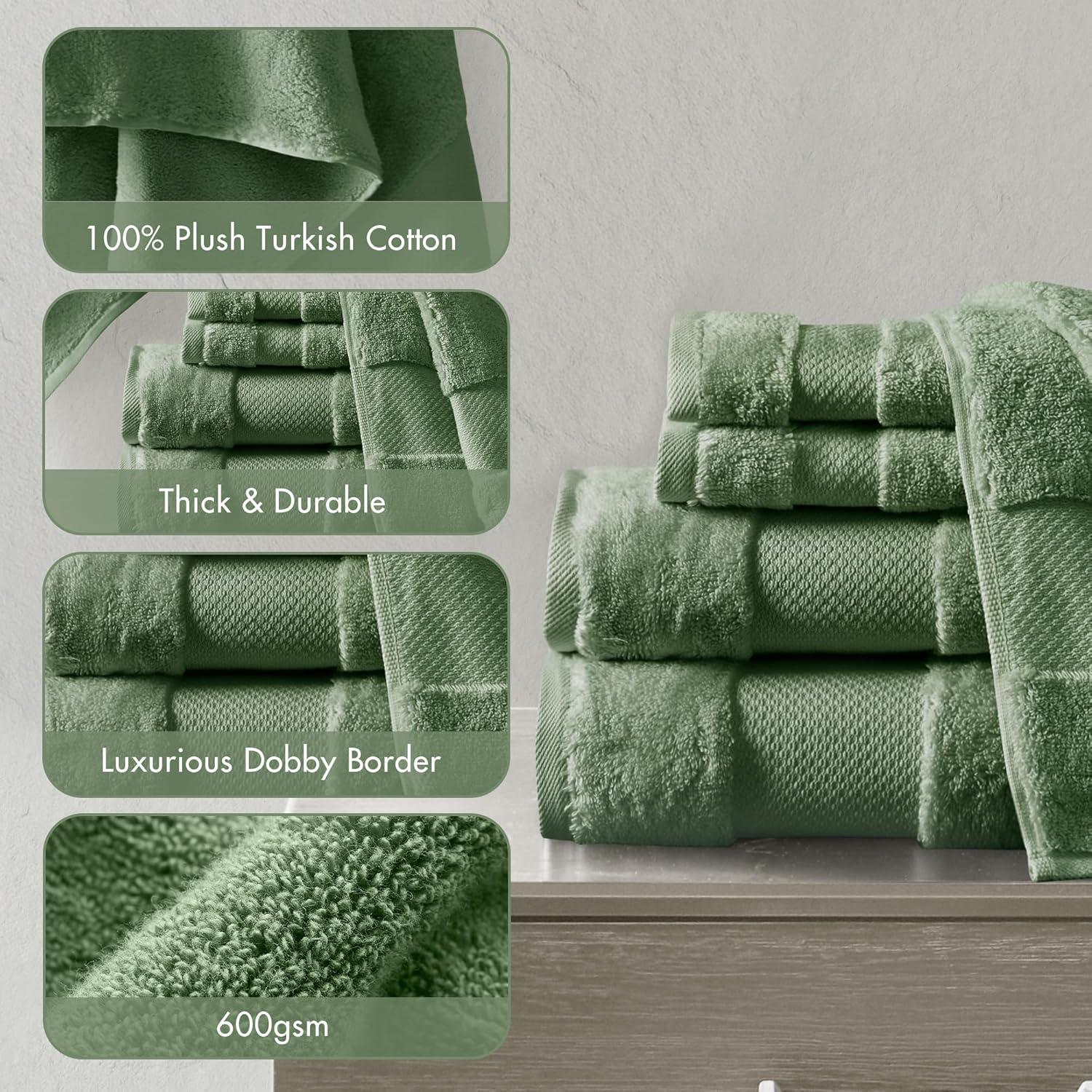 Turkish 100% Cotton Oversized Towel Set
