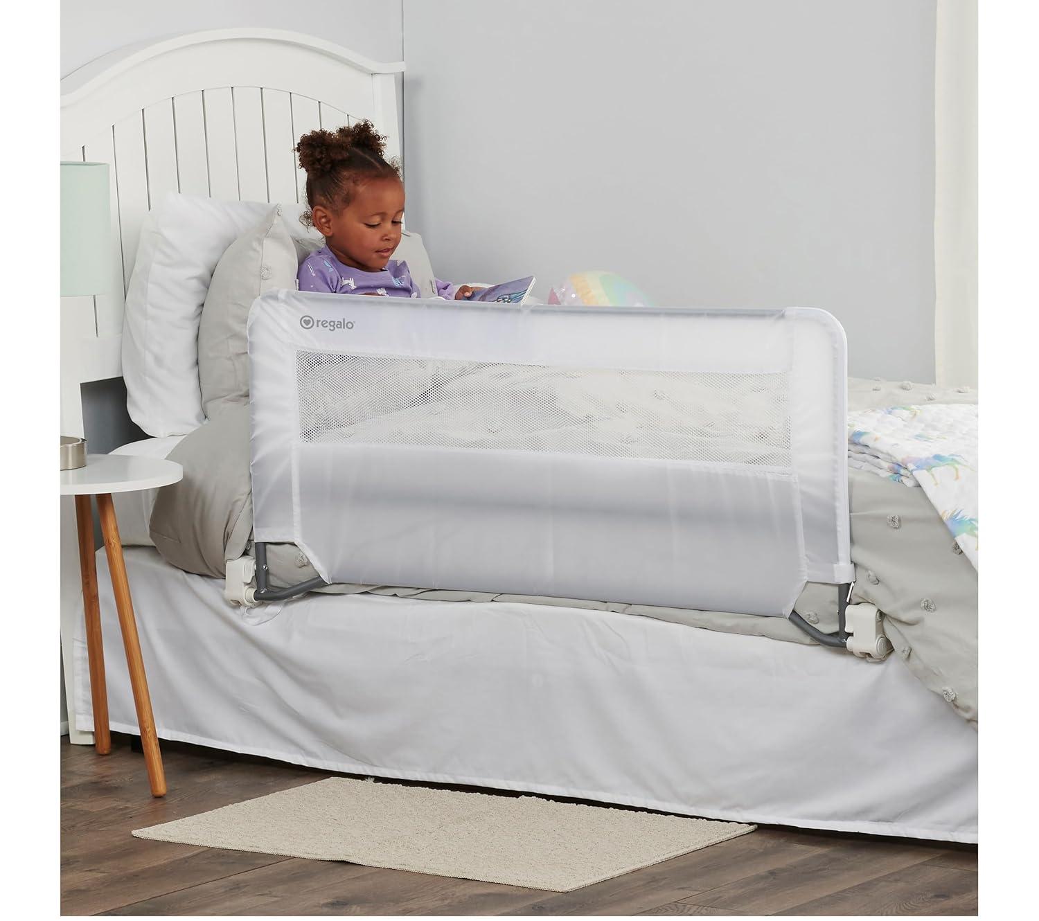 Regalo Guardian Swing Down Bedrail -  White