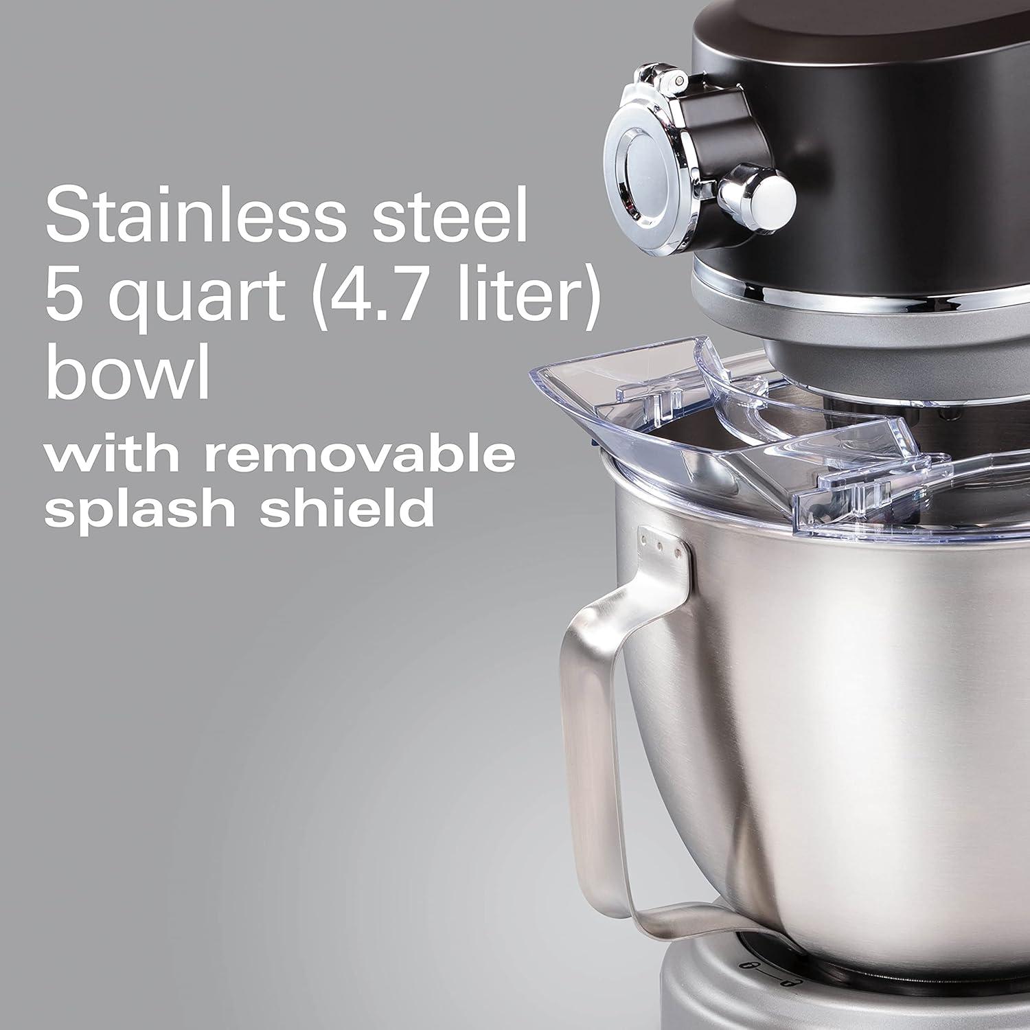 Hamilton Beach® Professional All-Metal Stand Mixer with Specialty Attachment Hub 5 Quart