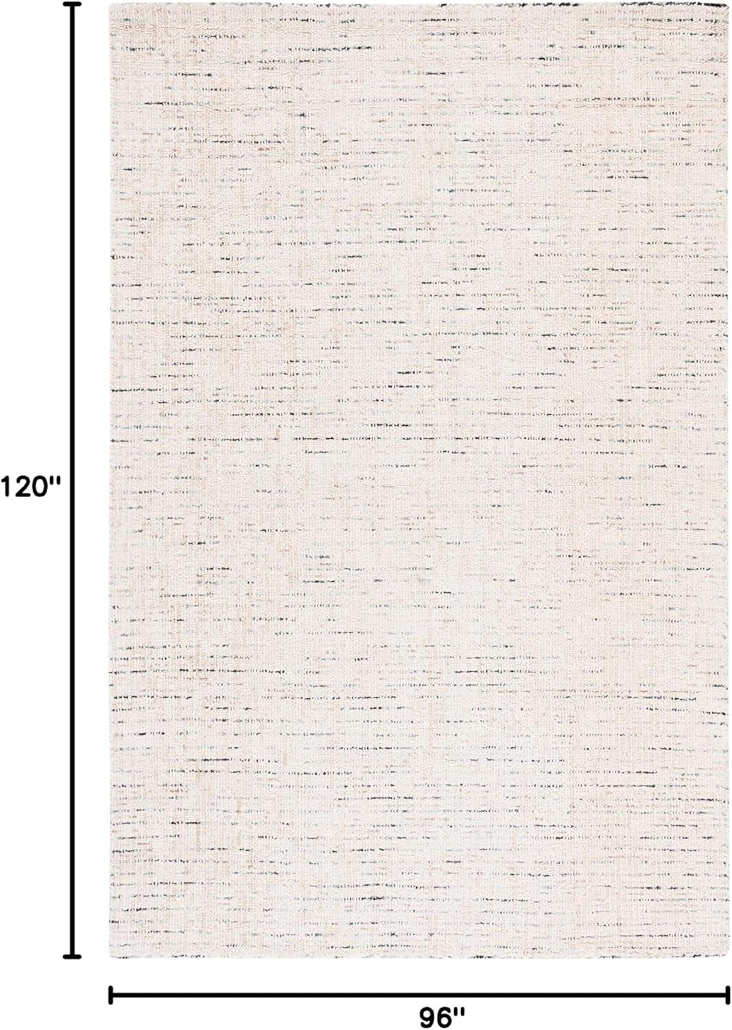 Abstract ABT468 Handmade Indoor Area Rug - Ivory/Blue - 8'x10' - Safavieh