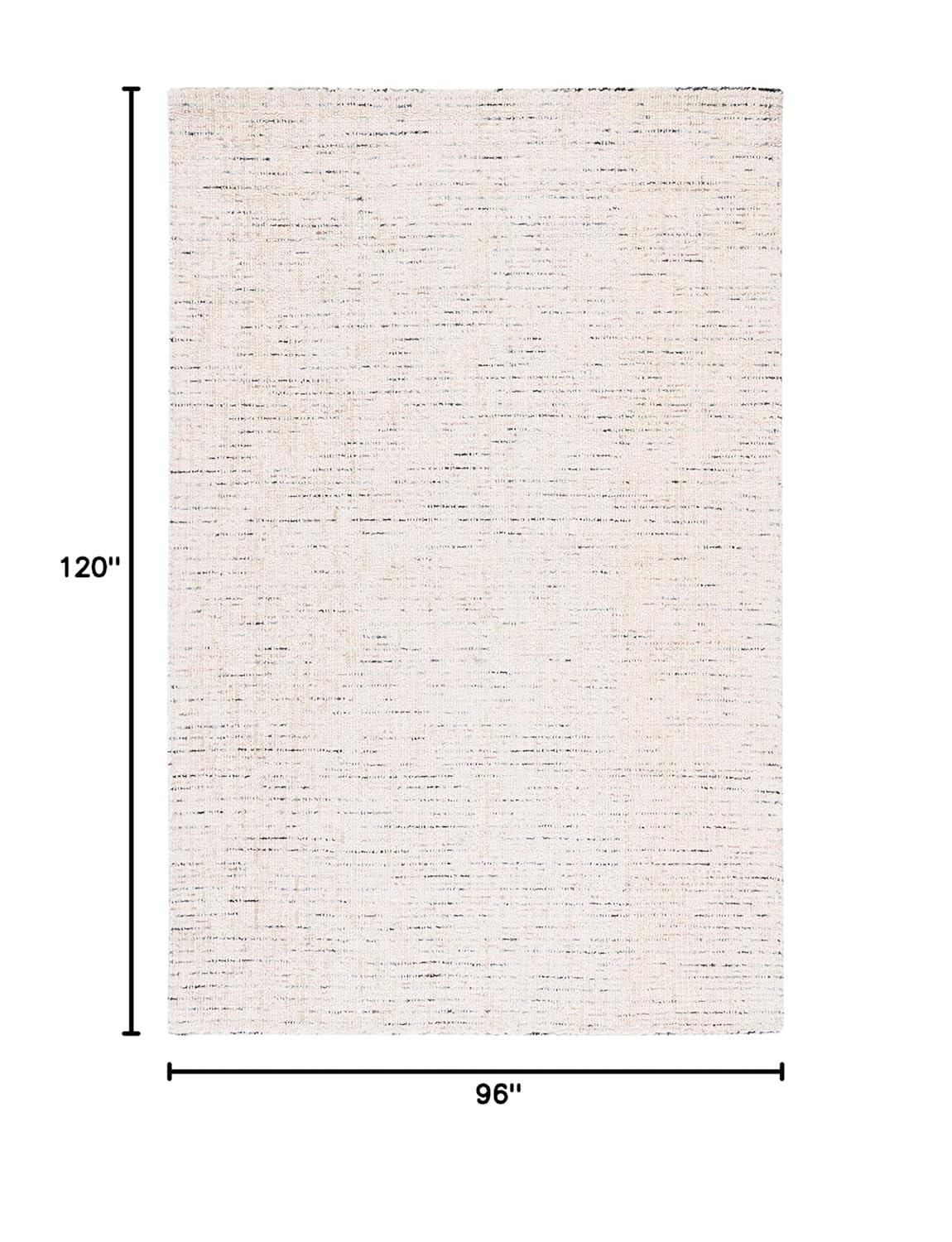 Abstract ABT468 Handmade Indoor Area Rug - Ivory/Blue - 8'x10' - Safavieh