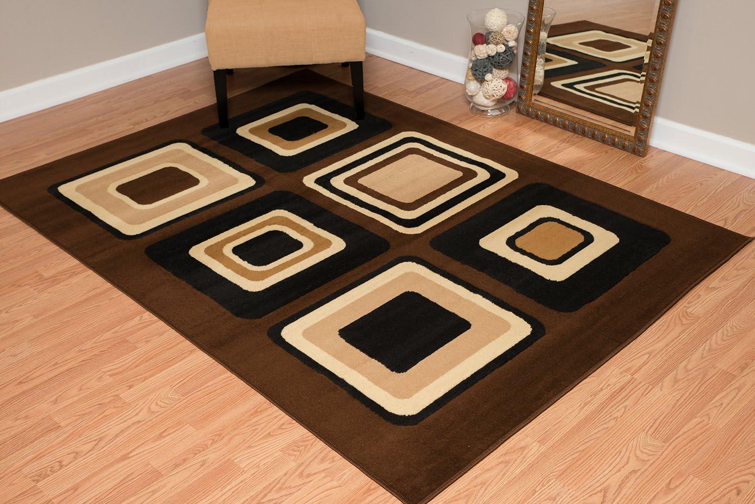 United Weavers Plaza Florence Accent Rug, Geometric Pattern, Brown, 1'11" X 3'3"