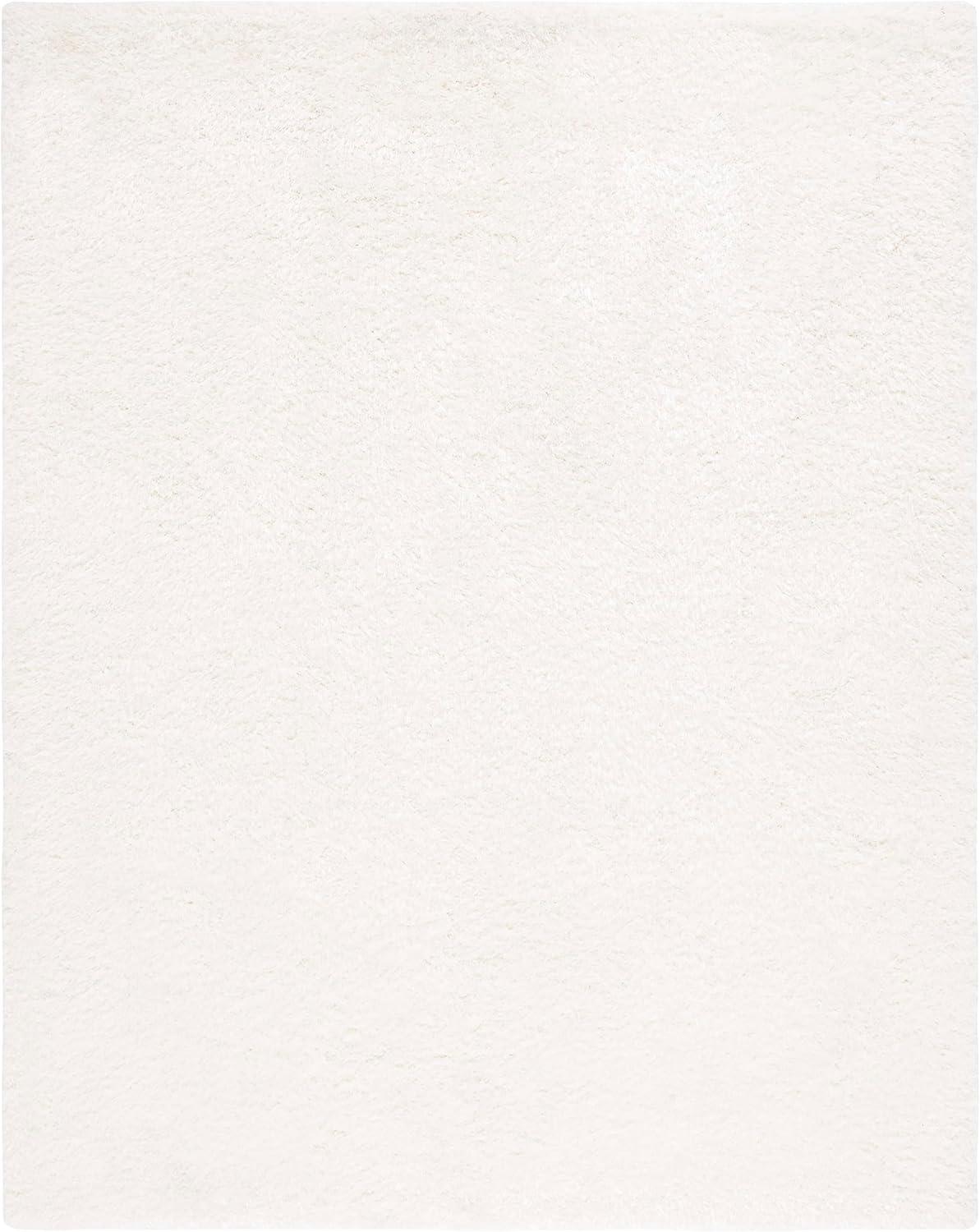 Express Shag SGE620 Hand Tufted Indoor Area Rug - Ivory - 8'x10' - Safavieh.