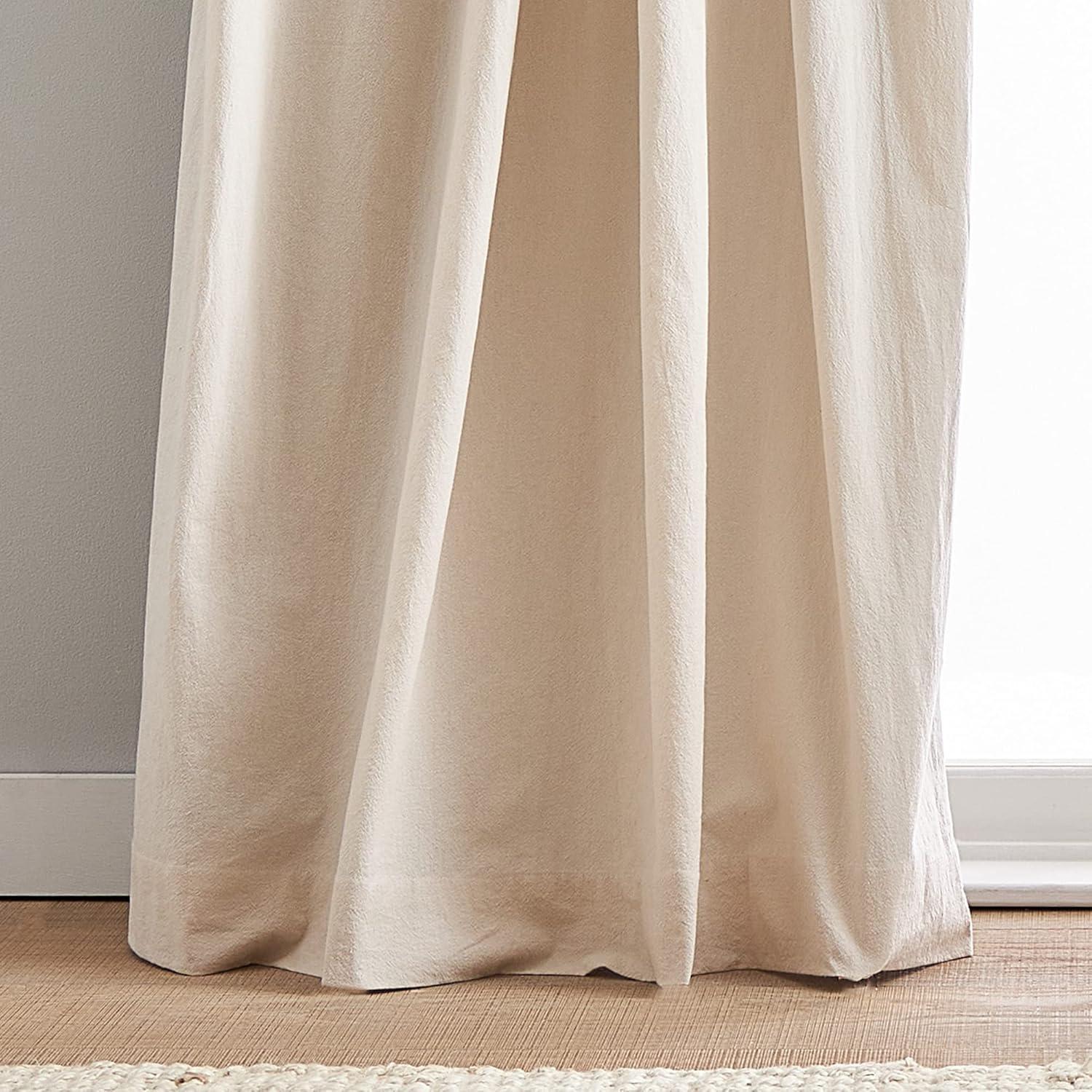 Cotton Blend Room Darkening Curtains / Drapes Pair