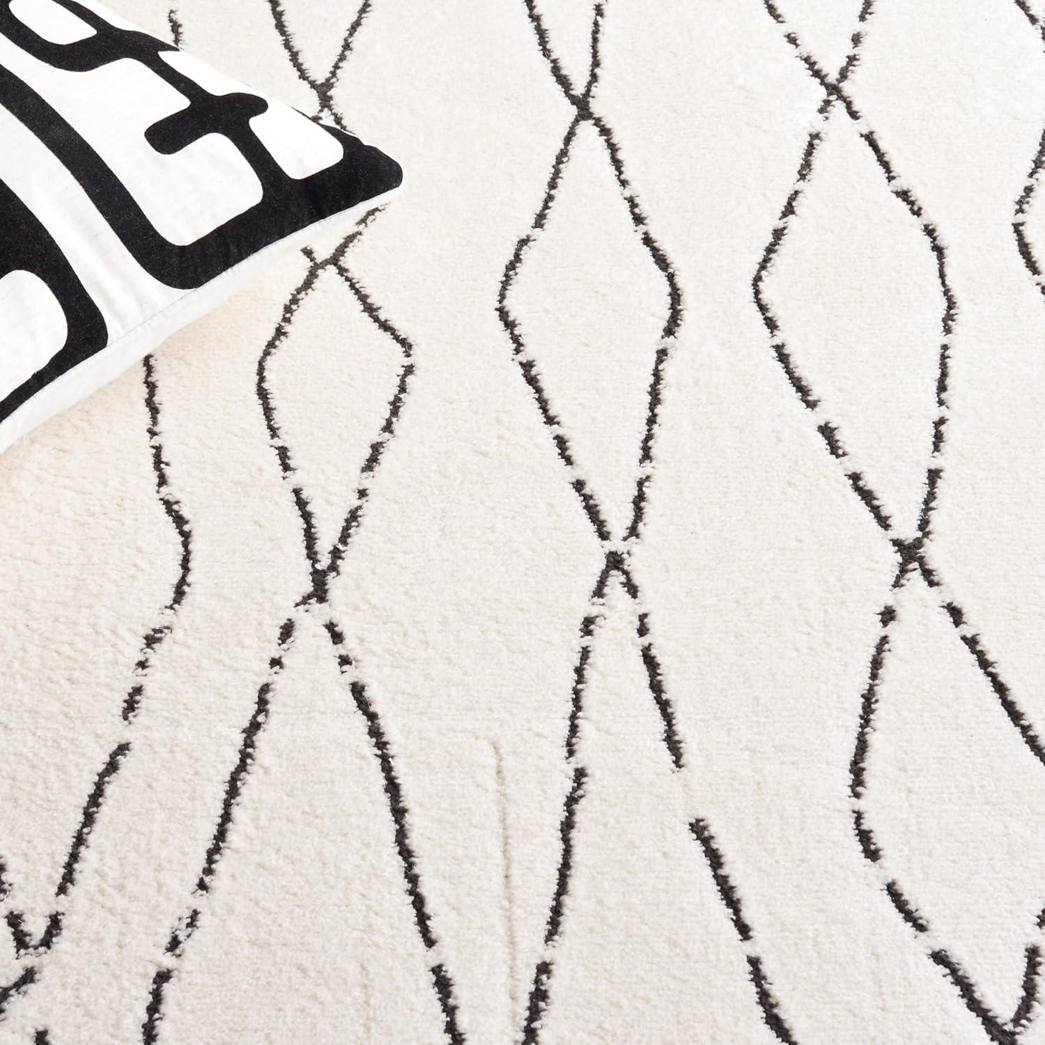 Casablanca CSB847 Hand Tufted Indoor Area Rug - Ivory/Brown - 8'x10' - Safavieh
