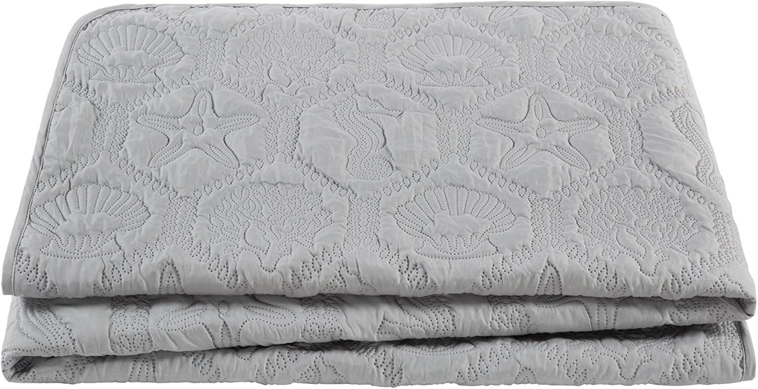 Shore Polyester Textured Sea Life Quilt Set