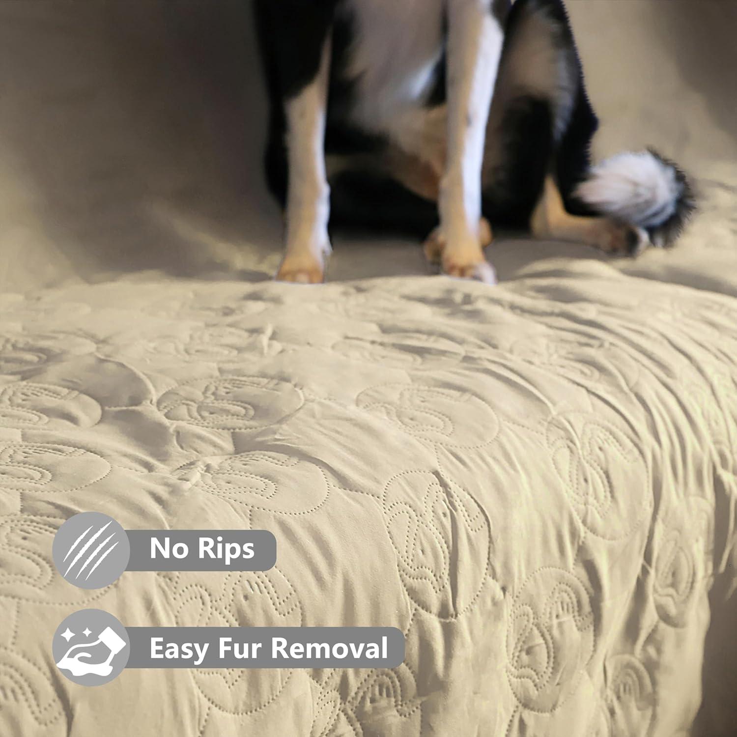 Kritter Planet Waterproof Dog Blanket for Couch, Washable Pet Couch Cover, Non-slip Bed Sofa Furniture Protector Mat for Dogs Cats