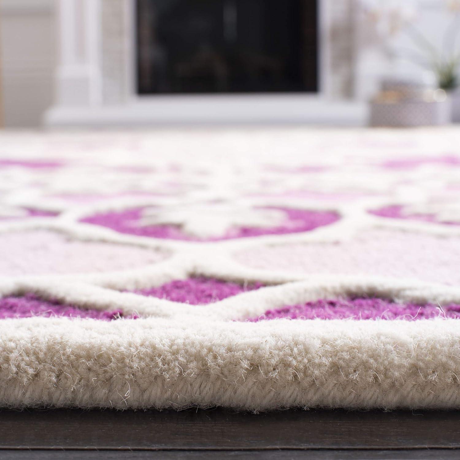 Bellagio BLG610 Hand Tufted Area Rug - Pink/Ivory - 8'x10' - Safavieh.