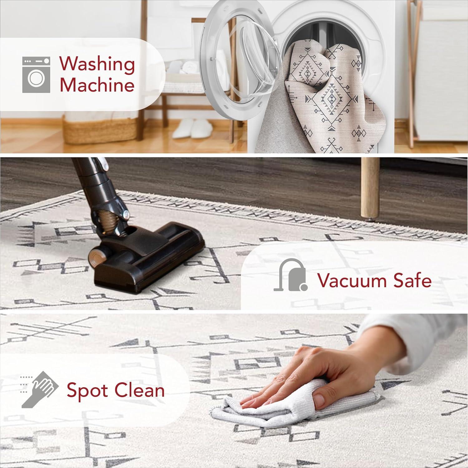 Nuloom Evalyn Southwestern Machine Washable Indoor Area Rug