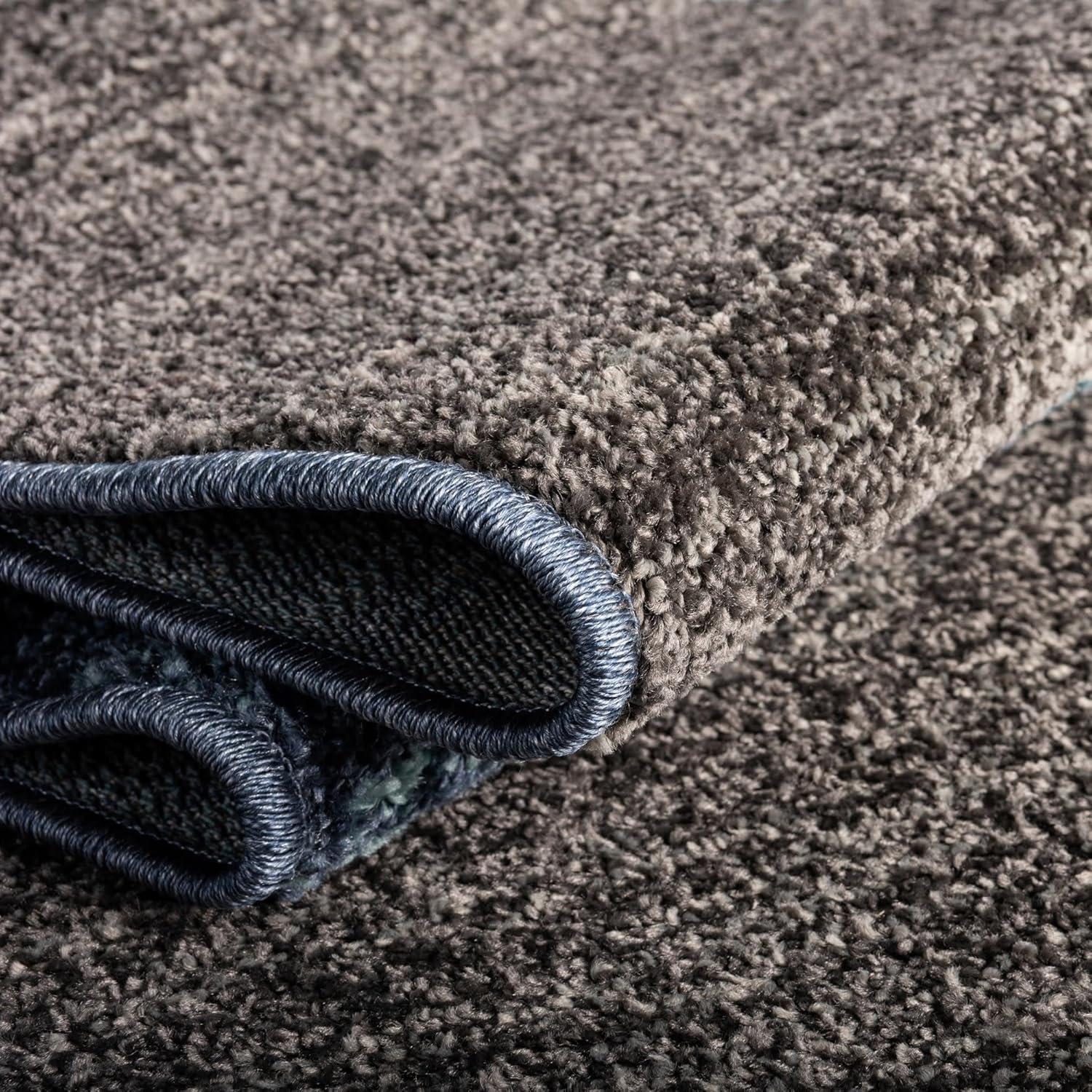 Unique Loom Autumn Collection Area Rug - Providence (9'  x 12' Rectangle Blue Gray/Light Brown)