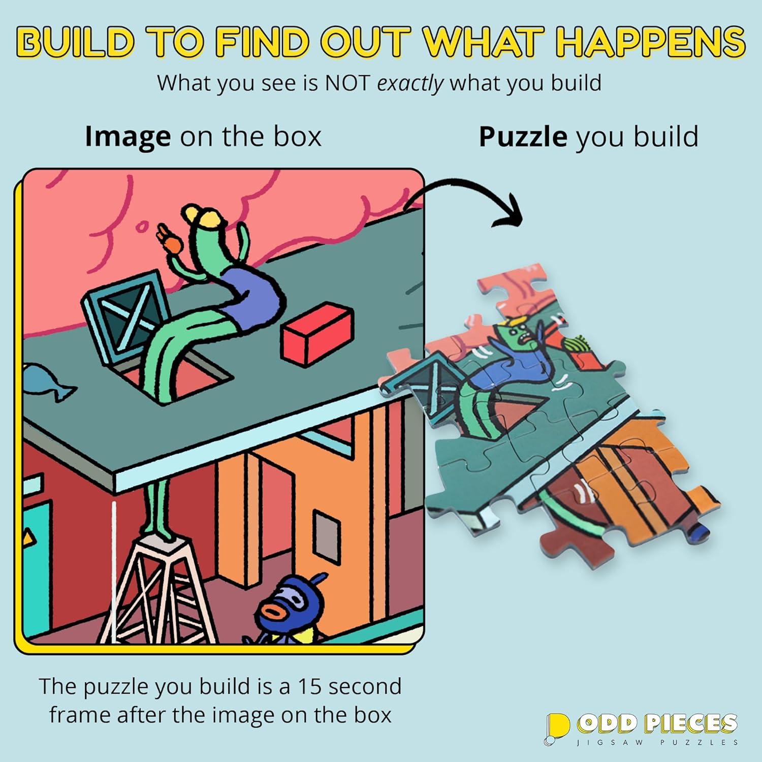 Mystery Jigsaw Puzzle-1,000 Pcs Mystery Puzzle with Storytelling Comics, Secret Ending-1000 Piece Puzzle for Adults & Kids –19.7'' x 27.6'' Frameable Magic Art (Beyond The Kelp)