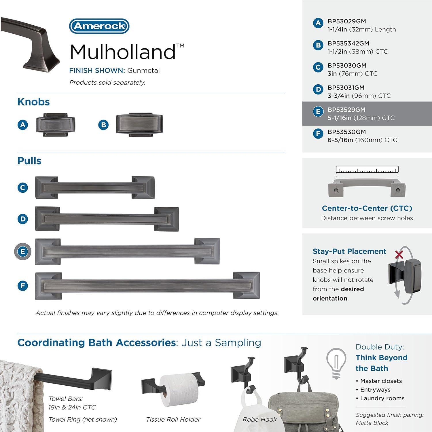 Mulholland - 5 1/16" Center to Center Bar Pull