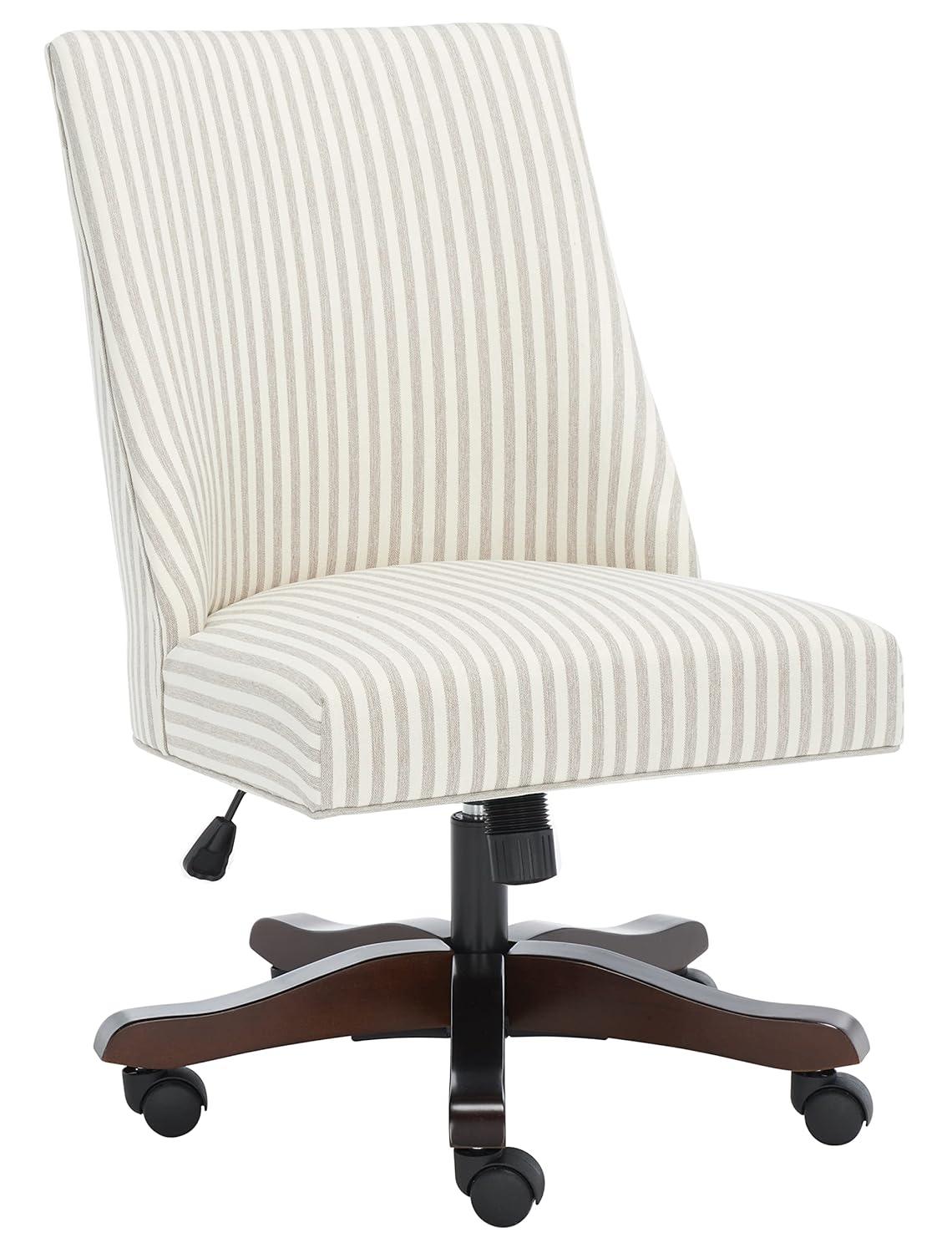 Scarlet Desk Chair - Beige Stripe - Safavieh