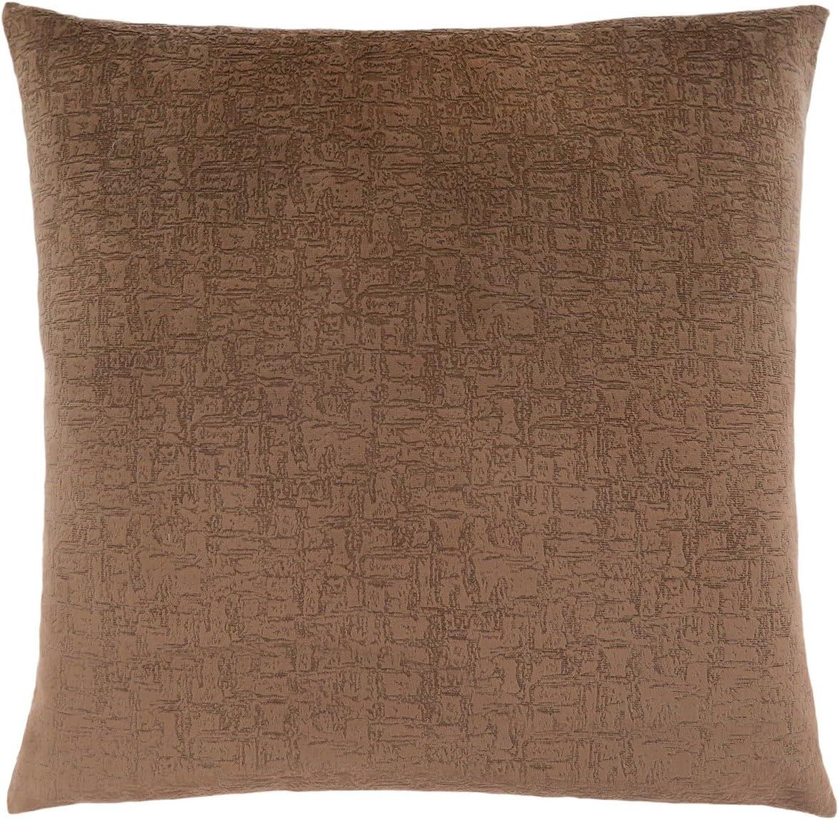 Pillows 18 X 18 Square Accent Sofa Couch Bedroom Polyester Brown