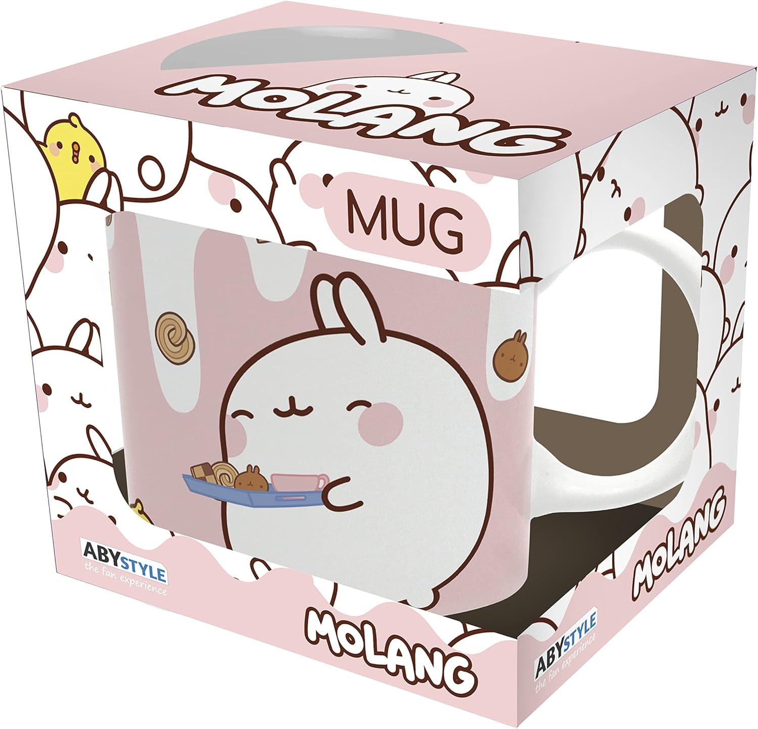 ABYstyle Molang - Molang Milk & Cookies Mug, 11 oz.