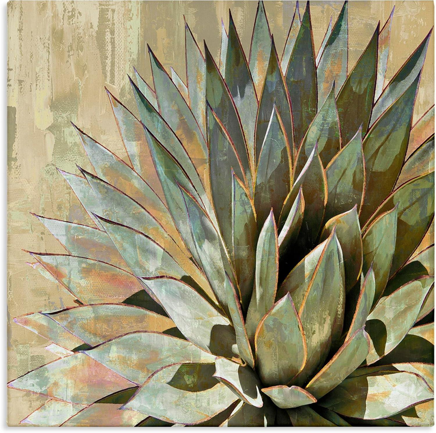 Stupell Industries Green Succulent Agave Leaves, 24" x 24"