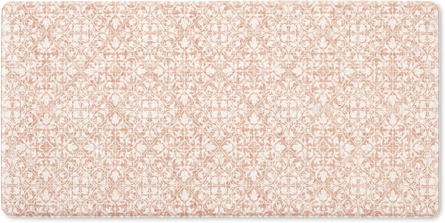 Town & Country Living TOWN & COUNTRY BASICS Comfort Plus Non-Slip Backing Vintage Medallion Tile Anti Fatigue Comfort Mat