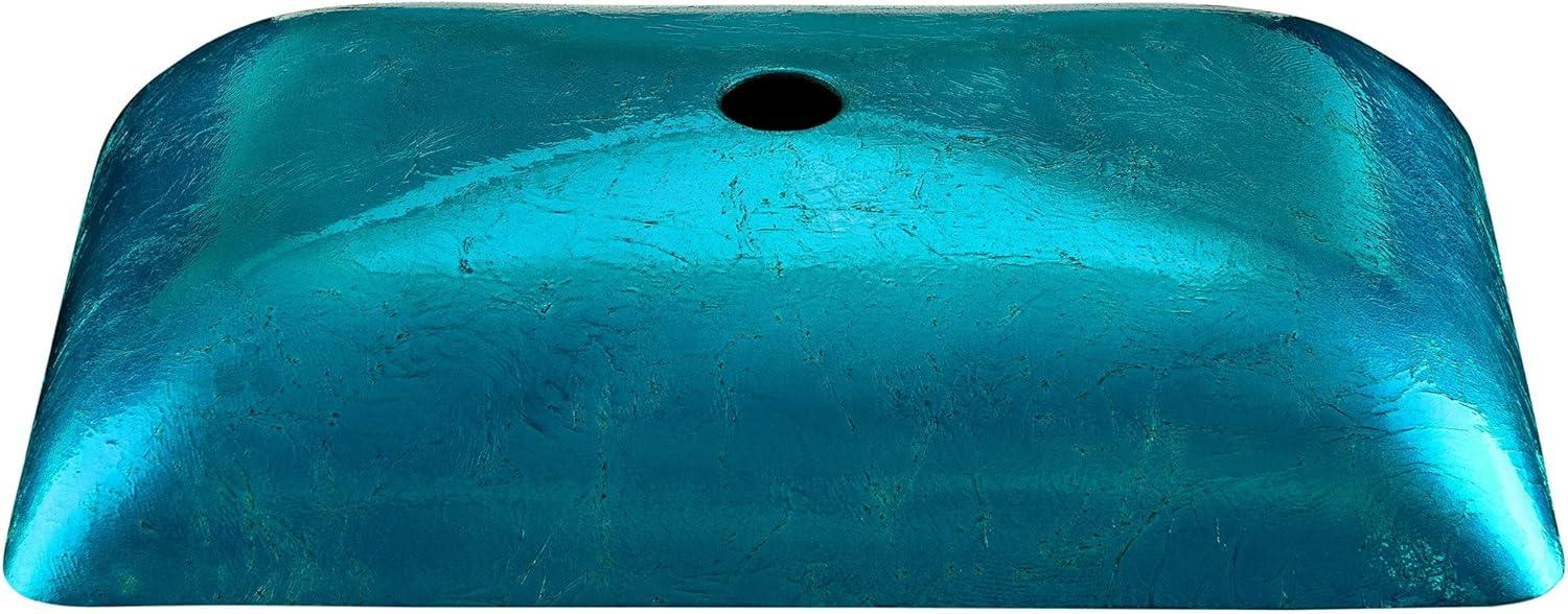 Cascade Rectangular Glass Vessel Sink with Faucet