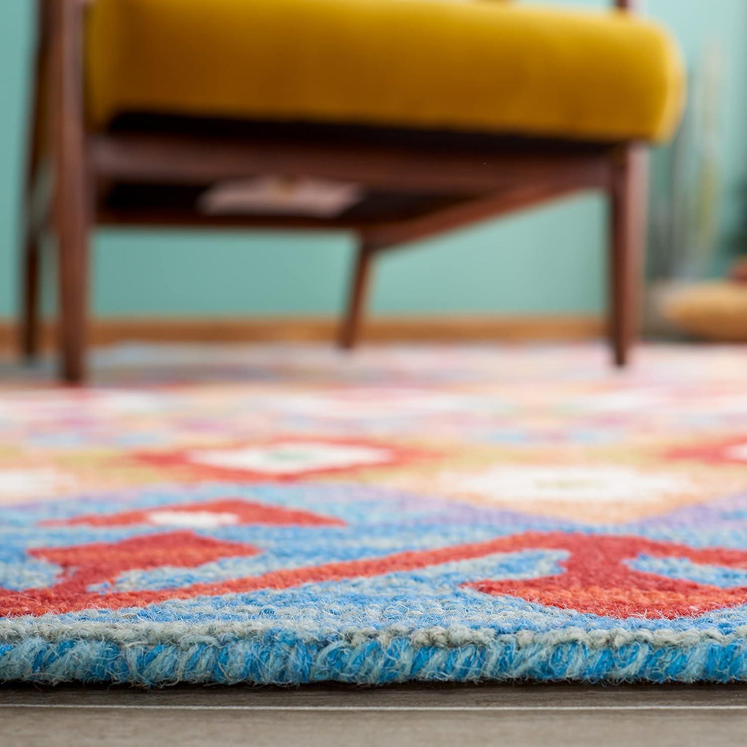 Aspen APN417 Hand Tufted Area Rug - Light Blue/Beige - 5'x8' - Safavieh.