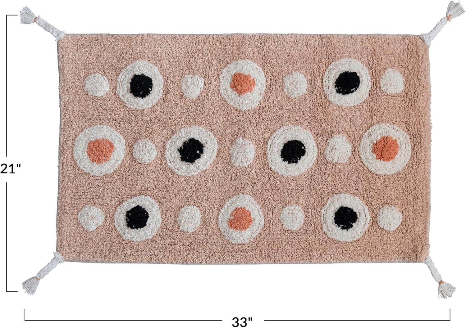 Creative Co-Op Cotton Bath Mat