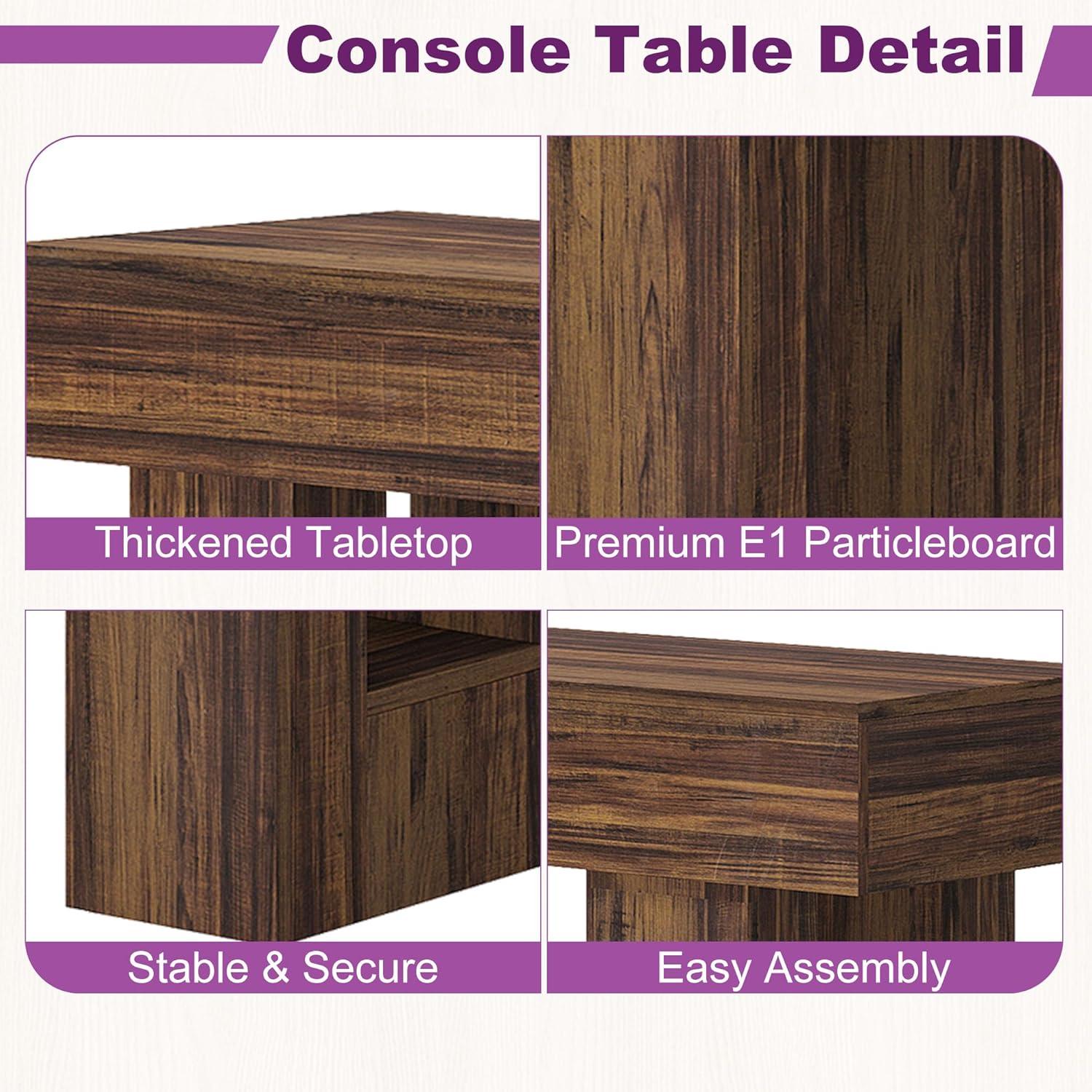 Millwood Pines 63 Inch Long Console Table Farmhouse Sofa Table