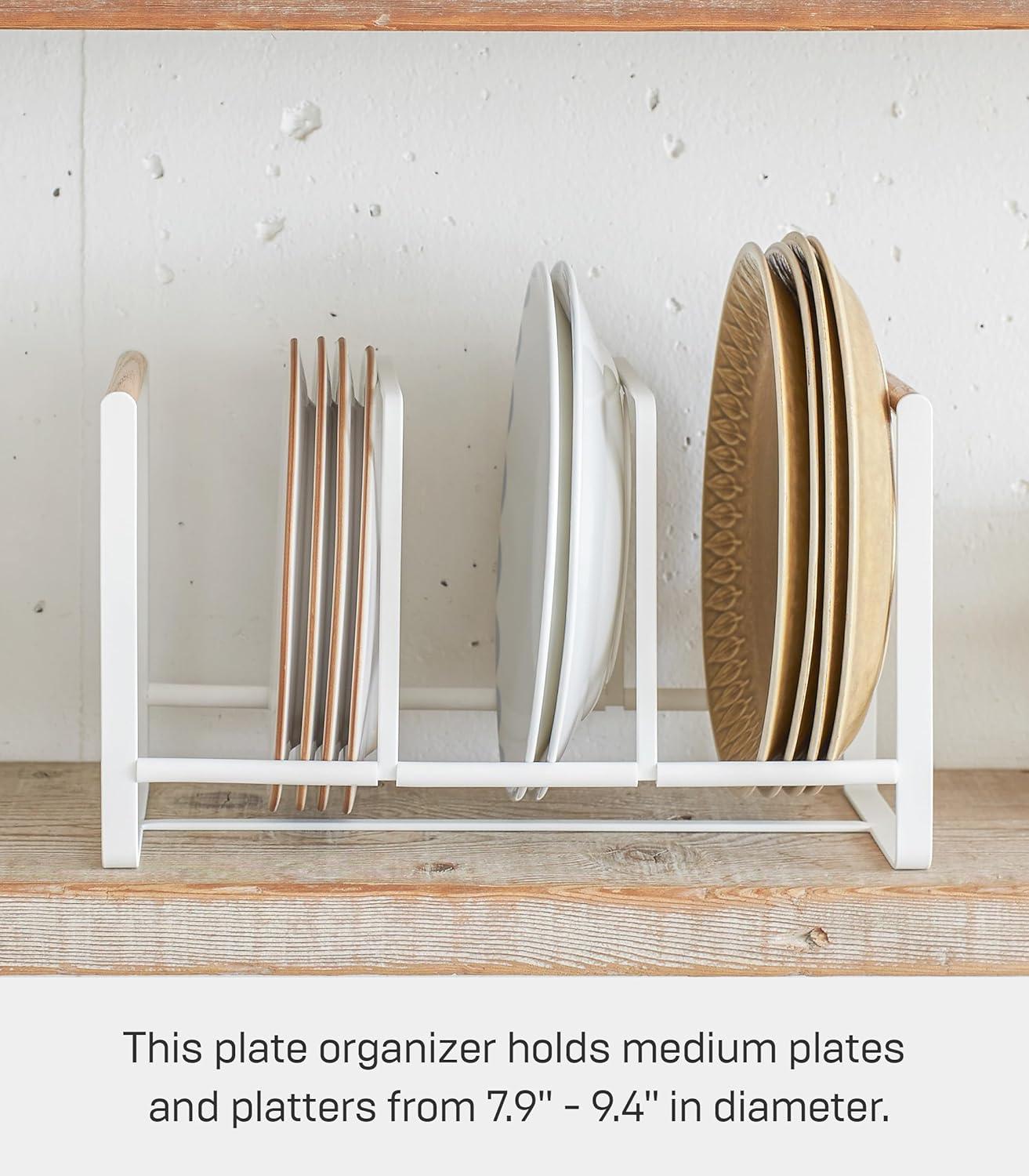 Yamazaki Tosca Wide White Dish Storage Rack