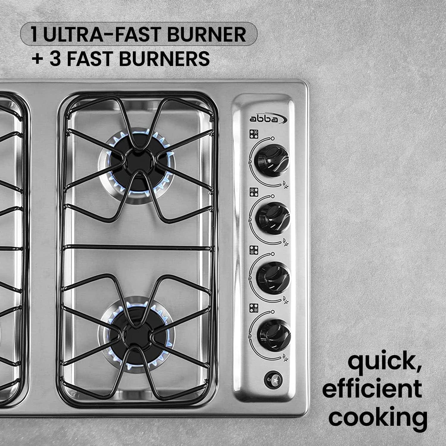 24-in Stainless Steel Gas Cooktop