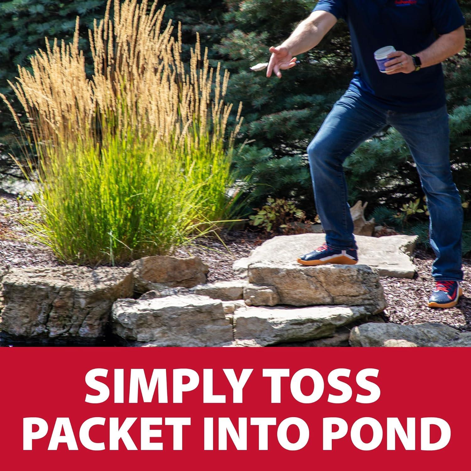 The Pond Guy Nature's Defense Water Garden Beneficial Bacteria Treatment, 6 Packets