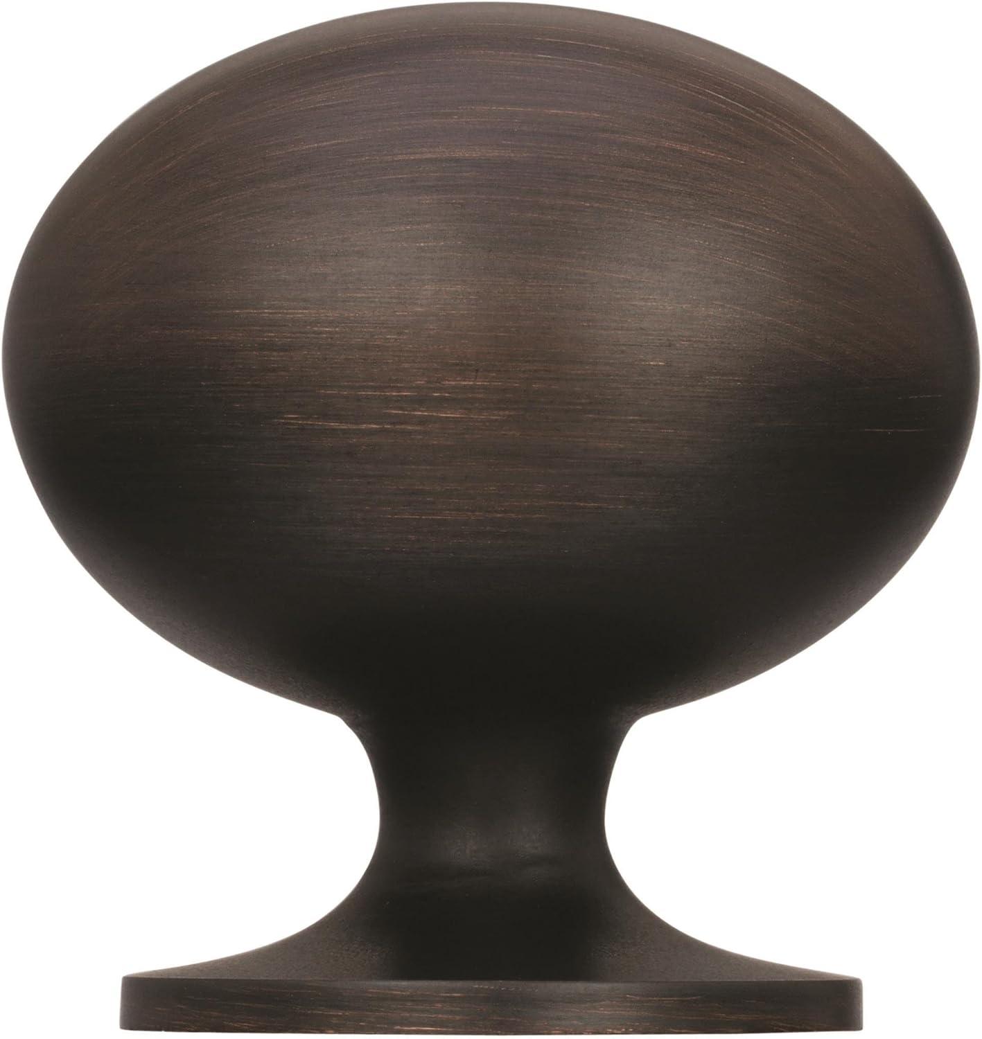 Amerock Allison Oval Cabinet Knob 1-3/8 in. D 1-3/8 in. Oil Rubbed Bronze 1 pk