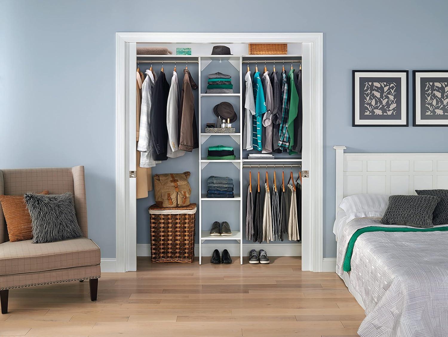 Closetmaid Ss16-Cos Suitesymphony 6 To 9 Foot Wide Closet Organization Shelving System Kit