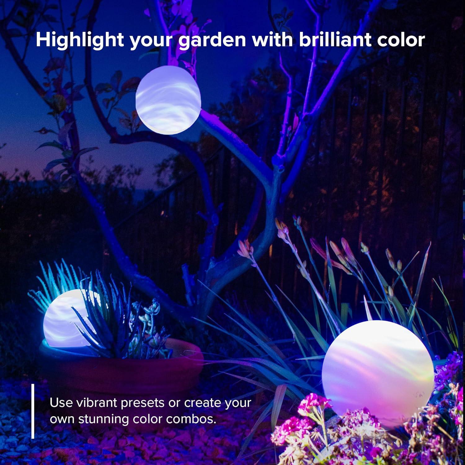 H2Orb Indoor/Outdoor Table Lamp - BlissLights: LED Night Light, Pool & Garden Aurora Effects