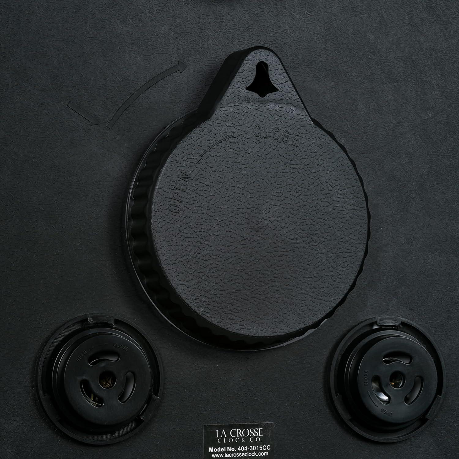 La Crosse Technology La Crosse 15 In. Outdoor Payton Quartz Wall Clock with T/H