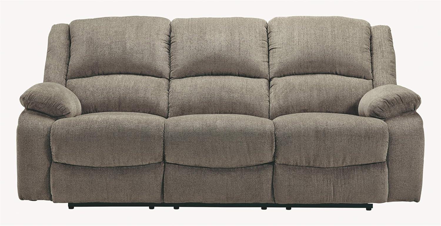 Signature Design by Ashley Draycoll Power Reclining Sofa in Pewter