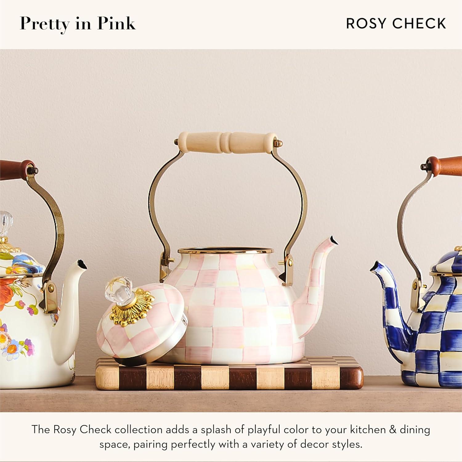 Rosy Check 3 Quart Tea Kettle